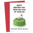 thumbnail image 1 of Tarjeta de cumpleaños divertida de golf para esposo Heollaok, 1 of 6