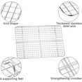 thumbnail image 2 of 2-Pack Cooling Racks for Baking, Stainless Steel Wire Rack Baking Rack Oven Rack Cookie Rack, Oven Safe, Rust-Resistant Rack for Cooking, Baking, Roasting and Grilling- Fit Half Sheet Pan, 2 of 5
