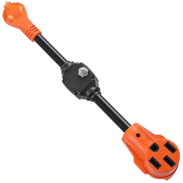 Adaptador para RV Manshan 30A a 50A con Interruptor Automático de 18"