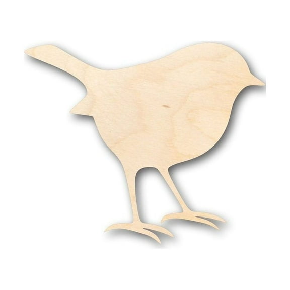 Unfinished Wood Robin Shape - Springtime - Animal - Bird - Wildlife - Craft - up to 46" DIY 10" / 1/4"
