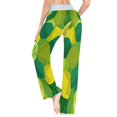 thumbnail image 6 of Women's Long Sleep Pants Home Pants Sleep Pants Wide-Leg Pants Design Elastic Fabric Casual Pants XS Seamless Lemon, 6 of 7