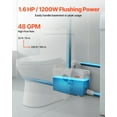 thumbnail image 4 of VEVOR Macerator Pump 1200W 48 GPM Flow 33 ft Head Lift Pump for Toilet Basement Sink, 4 of 9