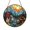 Acrylic 3.5 Inch, variant on Enchanted Mushroom Castle Valley Stained Glass Style Suncatcher Window Hanging, Fantasy Landscape Decor Panel for Whimsical Home Accent