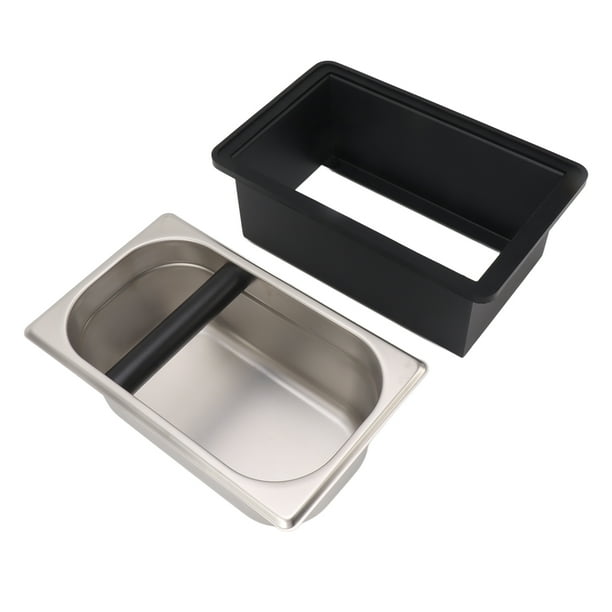 Omabeta Cajón Golpeador Para Café – Acero Inoxidable Con Mango De Goma, Profesional