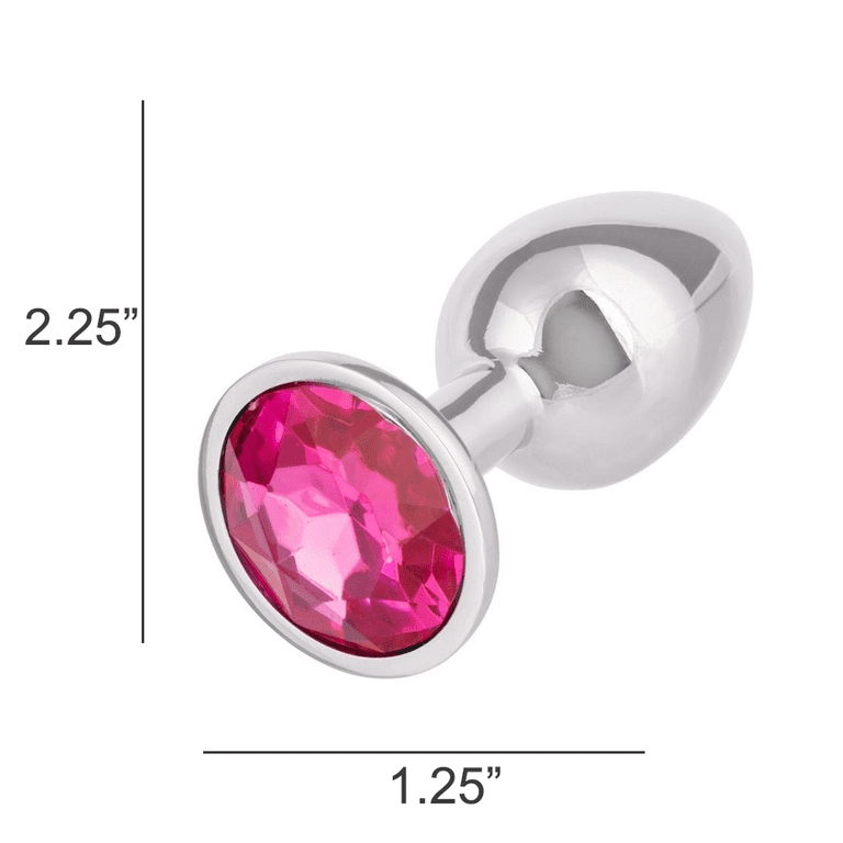 CalExotics Jewel Round Aluminum Anal Plug, Rose Small - Walmart.com