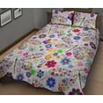 thumbnail image 2 of Dragonfly Color Flower Pattern Juego de Cama Edredón, 2 of 5