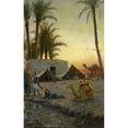 thumbnail image 3 of Peder Mørk Mønsted 17x24 Black Modern Framed Museum Art Print Titled - Desert Encampment (1894), 3 of 5