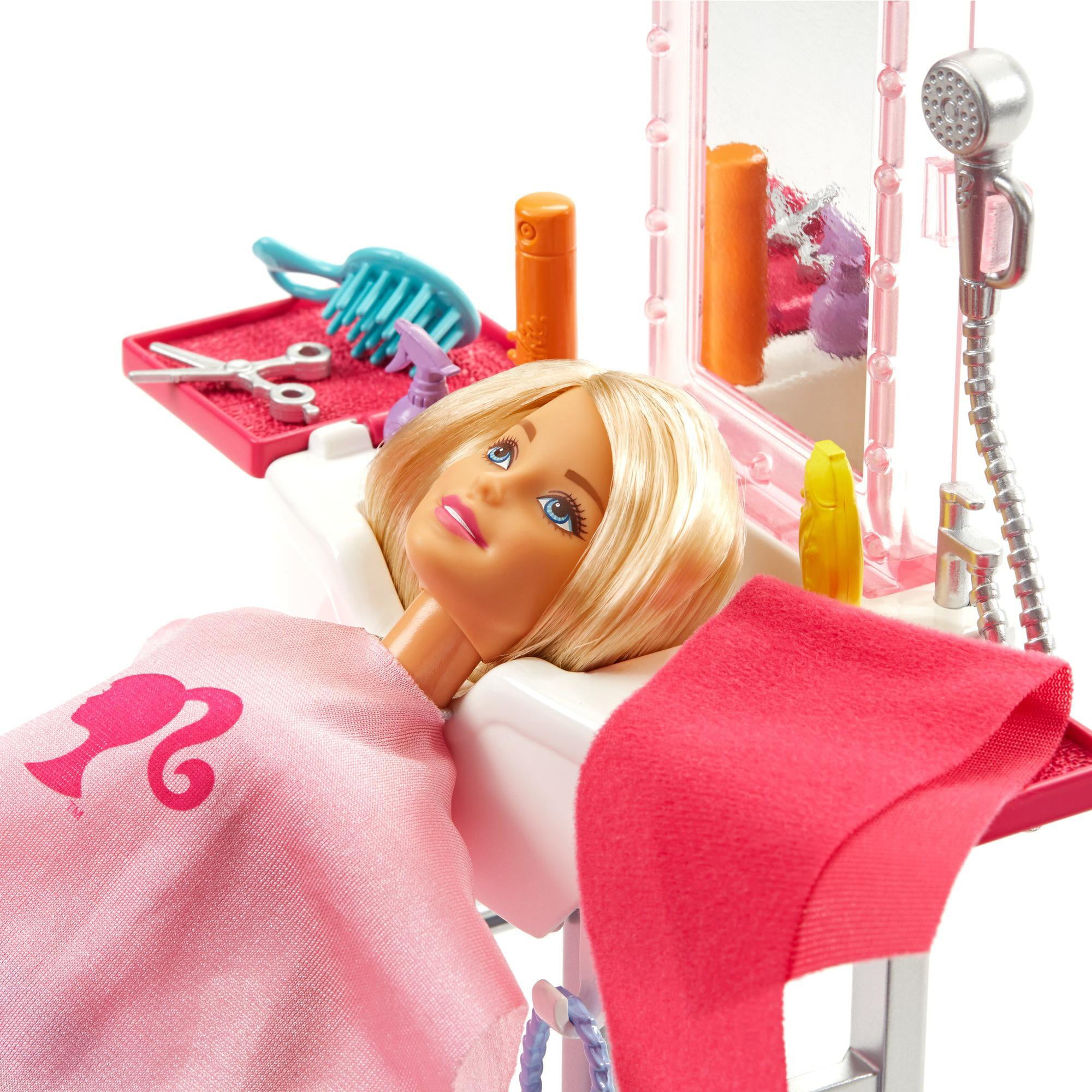 Blonde toys. Игровой набор Mattel Barbie "салон красоты". Куклы Барби салон красоты. Кукла Барби набор салон красоты.