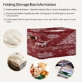 thumbnail image 6 of Christmas Knit Pattern Reindeer Snowflake Tree Square Storage Bins with Handles Collapsible Containing Box 2 Packs, 6 of 9