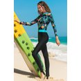thumbnail image 2 of Combinaison de Plongée pour Femmes avec Fermeture Éclair Frontale Protection UV, 2 of 6
