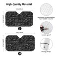 thumbnail image 5 of Yiaed Black Scientific Print Car Windshield Sunshade Front Auto Car Front Window Sun Shade Foldable Sun Visor Shield Cover Auto Accessories for Sedan SUV Truck-Small, 5 of 5