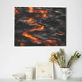 thumbnail image 6 of Naloa Molten Lava Abstract Flow Print Canvas Picture,Wall Pictures, Modern Decorative Poster,Art Prints for Bedroom, Toilet, 40 x 30 cm, Built-in Wooden Frame, 6 of 6