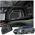 thumbnail image 2 of Center Console Organizer Tray for 2022+ EV6 Armrest Storage Box Interior Accessories with Coin Holder, White, 2 of 8