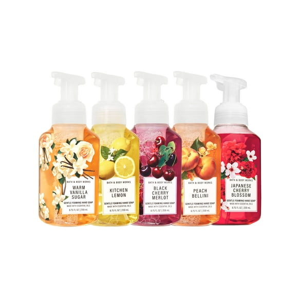 Bath and Body Works Savons pour les Mains Frais et Lumineux - Ensemble de 5 Savons Moussants Doux