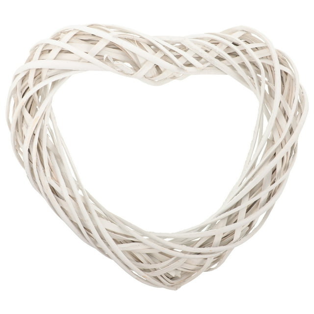 SHISUYAN HOMEMAXS Heart Shaped Rattan Wreath Frame for Holiday Crafts Wreath Making 1 Set