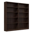 thumbnail image 1 of Universal Tall 5 Shelf Bookcase Set in Black Walnut - Engineered Wood, 1 of 9