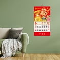 PUREOY 2025 Chinese Wall Calendar Zodiac Snake Wall Hanging Calendar
