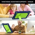 thumbnail image 6 of for Onn 10.4 Inch Tablet Pro Case Kids,Soft Silicone Case for Walmart Onn 10.4 Tablet Pro 2023 (Model:100110603) with Stand with Adjustable Shoulder Strap- Navy Green, 6 of 6
