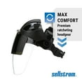 thumbnail image 4 of Sellstrom Face Shield - DP4 Series - 9" x 12.125" x 0.060" Window - Clear AF with Shade 8 IR Flip Visor - Ratcheting Headgear, 4 of 7