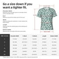 thumbnail image 4 of Naloa Floral Men's T-Shirt Sport T-shirt Men's Basic Tee Casual Men's Shirt, Round Neck, Short Sleeves - Large, 4 of 5