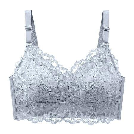 ameIAEA Womens Lace Push Up Bra Full Coverage Wireless Everyday Bras Adjustable Straps Breathable Bra