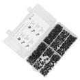 thumbnail image 3 of Cage Screw Vehicle Accessory 200pcs Cage Nuts And Screw Kit M5 M6 Automobile Accessory Carbon Steel Black, 3 of 8