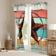 thumbnail image 3 of Manfei Vintage Texas Star Curtains Pack of 2 (42x84 Each) for Teens Adults,Western Rustic Cabin Curtains Blackout,Exotic Style Bedroom Curtains,Breathable Home Decor, 3 of 6