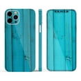 thumbnail image 3 of DesignSkinz Signature Blue Wood Planks Full-Body Skin Decal Wrap Cover for iPhone 12, 3 of 9