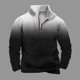 thumbnail image 1 of Sudadera sin capucha para hombre, informal, a la moda, con cuello alto, estampado de calaveras, cremallera, jersey de manga larga, blusa de poliéster para hombre, 1 of 4