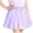 Purple, variant on Girls Pleated Skirts Casual Summer Quick Dry Athletic Skorts Elastic Waist Lightweight Mini Skirt with Pockets for 4-14 Years