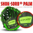 thumbnail image 6 of Franklin Sports Kids Baseball Glove - Youth Baseball, Softball + Tball Glove for Boys + Girls - Shok Sorb Glove - Right Hand Throw - Green - 10.5", 6 of 8