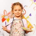 thumbnail image 3 of Corgi Dog and Flower Florals Kids Aprons for Girls and Boys,Adjustable Neck Strap Toddler Aprons for Kids Cooking Baking, 3 of 7