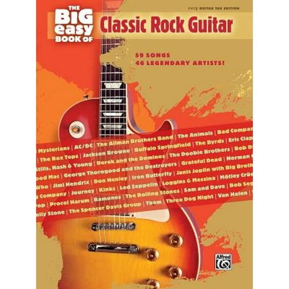Pre-Owned The Big Easy Book of Classic Rock Guitar: 59 Songs -- 46 Legendary Artists! (Easy Guitar (Paperback) by Alfred Music