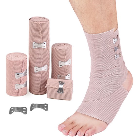 NUZYZ Elastic Bandage Breathable High Elasticity Multi-usage Wound Ankle Bandage Wrap for First Aid