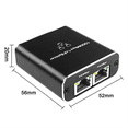 thumbnail image 2 of Répartiteur Réseau 1000Mbps, Répartiteur Ethernet pour 2 Pcs, Répartiteur Réseau RJ45 1 Sortie Gigabite, 2 of 6