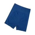 thumbnail image 4 of Pantalones cortos de yoga para mujer, sin costuras, de cintura alta, transpirables azul, 4 of 8