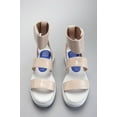 thumbnail image 4 of Jeffrey Campbell Beta Pink Patent White Flatform Platform Wedge Sandals (rosa, 6), 4 of 4