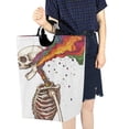 thumbnail image 4 of Yayeee Freestanding Laundry Hamper with Handle Collapsible Large Storage Basket for Clothes, Colorful Skeleton, 4 of 7