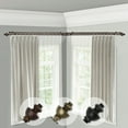 thumbnail image 2 of Domovina Reid 13/16-inch Double Corner Window Curtain Rod-Color:Antique Brass,Size:48-84", 2 of 2