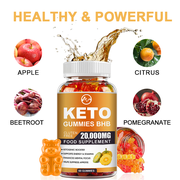 Minch Keto BHB 20000mg Gummies Weight Managerment Fat Burning Diet Supplement, 60 Count