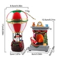 thumbnail image 3 of Resin Christmas Statues Handmade Hot Air Balloon Snowman Holiday Ornaments Small Thanksgiving Xmas Birthday Gifts Figurines Farmhouse Table Tiered Tray Decorations, 3 of 9
