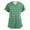 #0-light blue, variant on Scrub Tops Women Irish Shamrock Printed V-Neck Breathable T-Shirts Short Sleeve Professionals Soft Stretch St. Patrick's Day Workwear Shirt with Pockets white XX-Large
