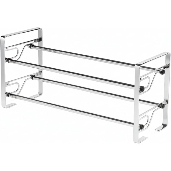 2-Tier Long Shoe Rack for Closet & Bedroom, Easy To Assemble Wide Sturdy Metal Shoe Storage Shelf, Free Standing Shoe Organizer for Entryway, Zapatera para Closet, Shoe Storage Organizer for Shoes