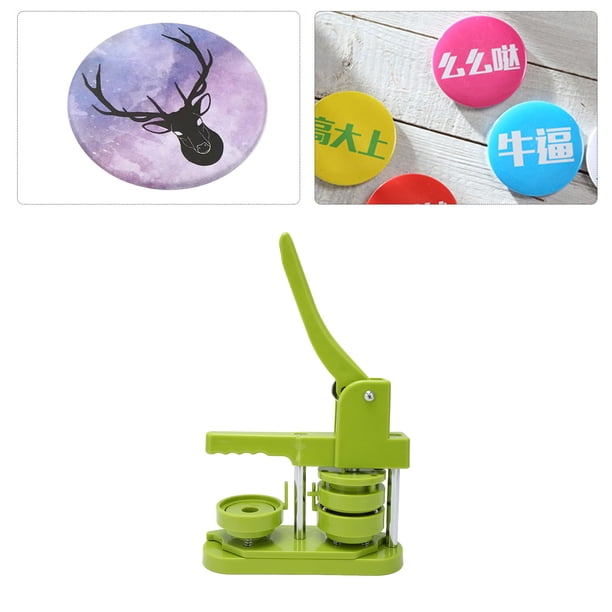 Máquina para hacer botones alta resistencia 58 mm para hacer botones ahorro de esfuerzo plástico duradero fácil operación con suministros para bricolaje ANGGREK Otros