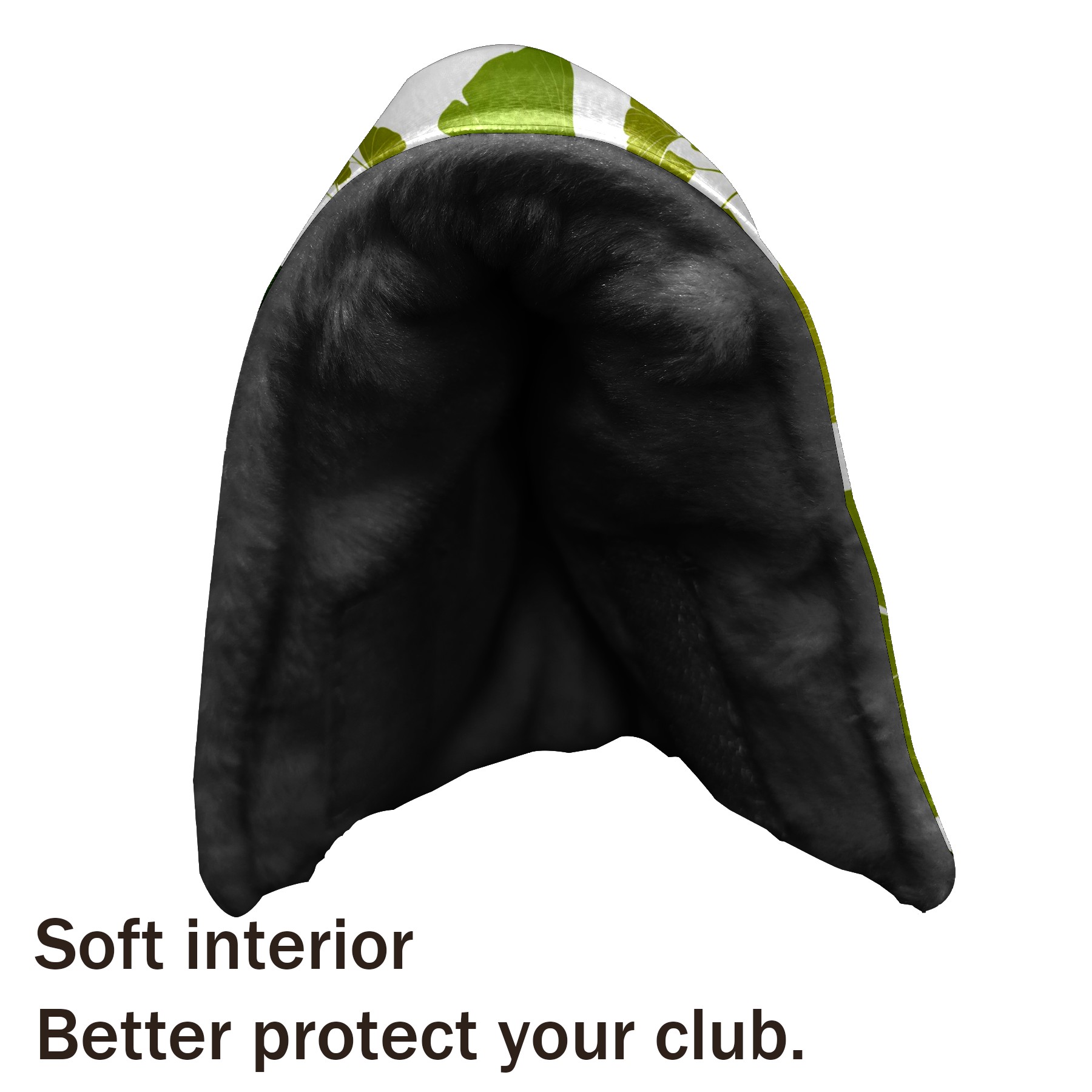 Golf Club Head Cover | Leather Golf Club Putte Headcover , Waterproof Golf Club Head Cover Set Driver Headcovers for Golf Clubs Men Women Ginkgo Leaf