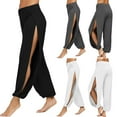 thumbnail image 7 of Yuanlook Palazzo Yoga Pants for Women,Women's Harem Pants High Waist Casual Stretchy Trouser Sweatpants, 7 of 7