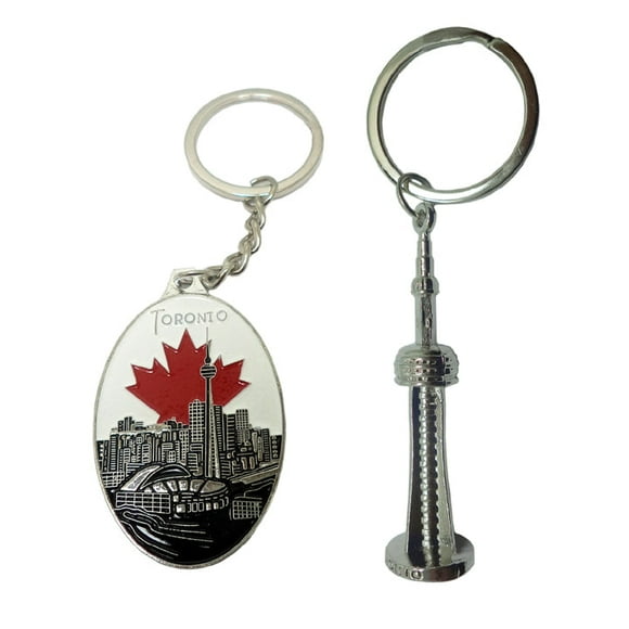 KC-104 - CANADA SOUVENIR KEYCHAIN ASSORTED DESIGN