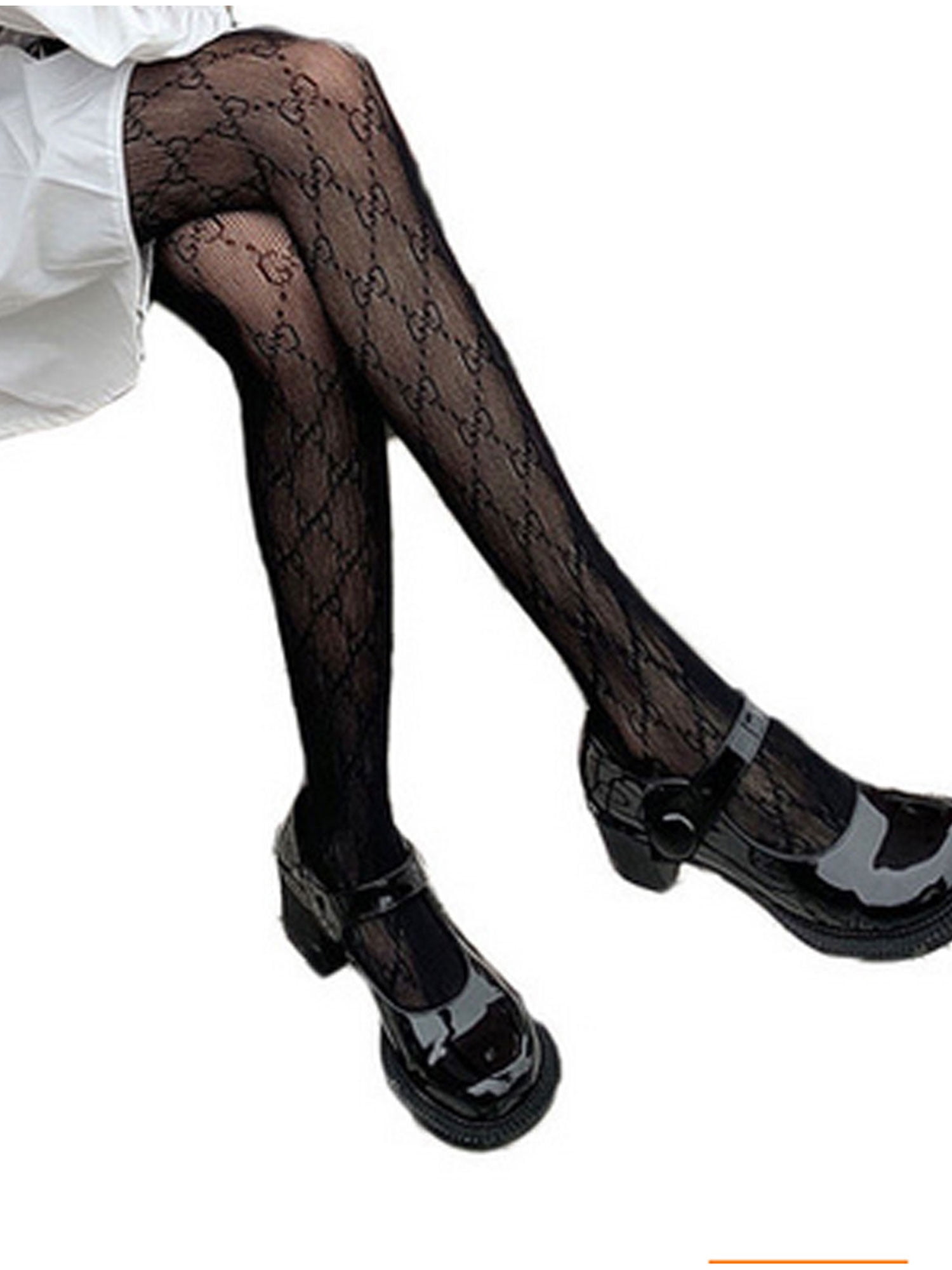 Black Tiny Bow Stockings  Nayeon - Twice - Fashion Chingu