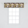 thumbnail image 2 of Ambesonne Floral Valance Pack of 2, Dry Lotus Flower Design, 54"X12", Multicolor, 2 of 2