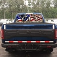 thumbnail image 4 of Rear Window Graphic Decal For SUV jeep PICK-UP TRUCK  AMERICAN WAVING FLAG Buck Skull Oak Tree PERFORATED VINYL TINT Sticker Window Tint, 4 of 5